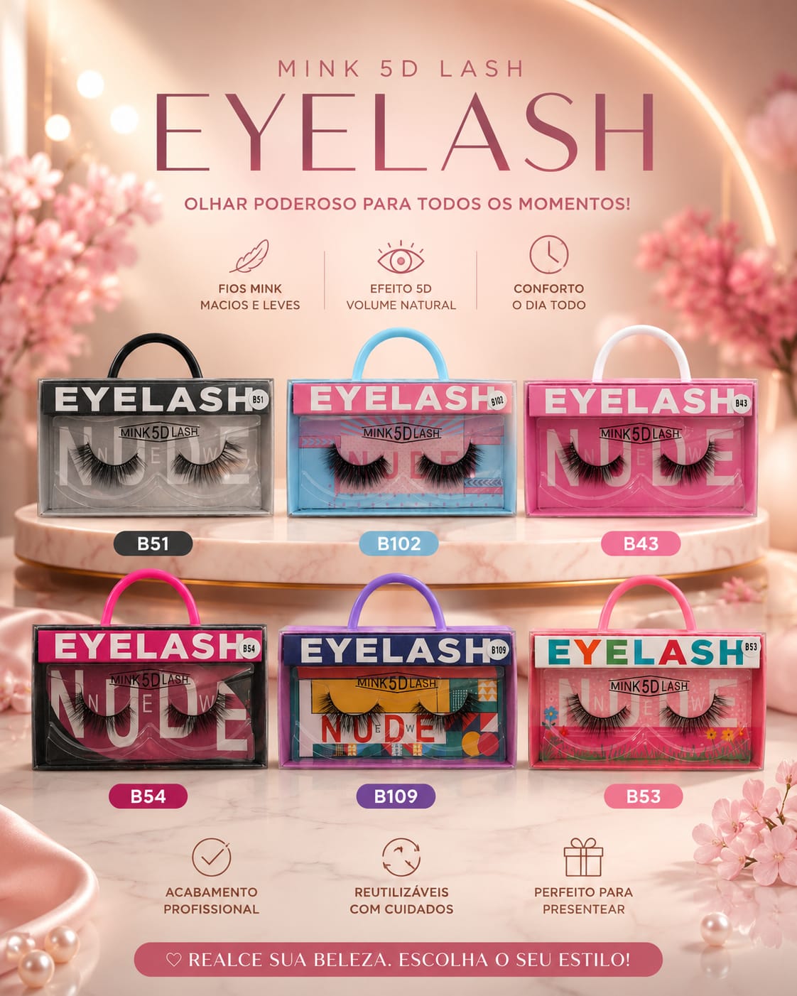 CÍLIOS MINK 5D EYELASH ✨