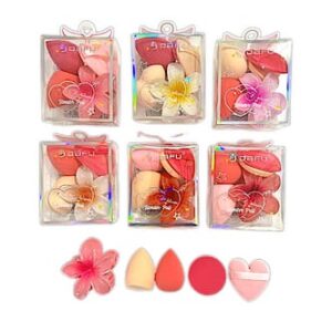 Kit Esponjas para Maquiagem com Piranha Flor