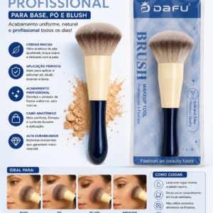 Pincel Kabuki para Base e Pó DAFU Profissional