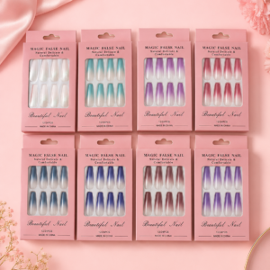 Unhas Postiças Magic False Nail Degradê 12/24 Peças