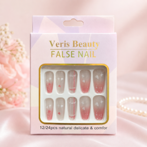 Unhas Postiças Veris Beauty Delicadas 12/24 Peças