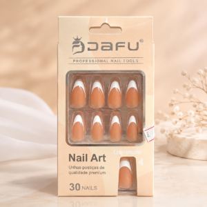 Unhas Postiças Dafu Francesinha 30 Unidades