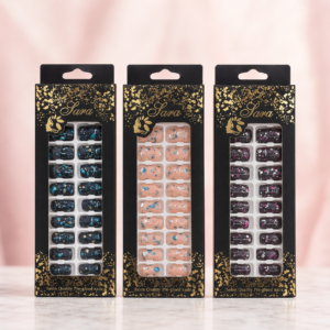 Unhas Postiças fara Glitter 12 Peças