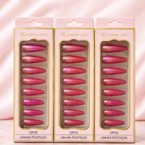 Unhas Postiças Sabrina Sato Glitter 12 Peças