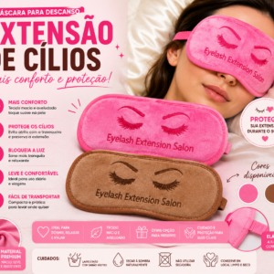 Máscara para Descanso e Extensão de Cílios
