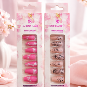 Unhas Postiças Sabrina Sato Decoradas 12 Peças