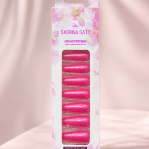 Unhas Postiças Sabrina Sato Pink 12 Peças