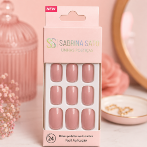 Unhas Postiças Sabrina Sato Nude 24 Peças