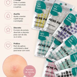 Adesivo para Acne Acne Patch Estrela Colorida