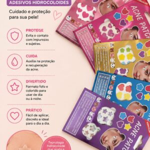 Acne Patch Hidrocoloide Colorido para Espinhas