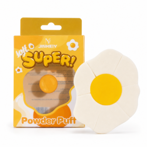 Esponja para Pó Super Puff Formato Ovo Frito Maquiagem