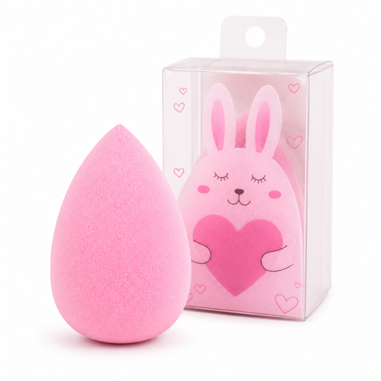 Esponja de Maquiagem Coelhinha Beauty Rosa