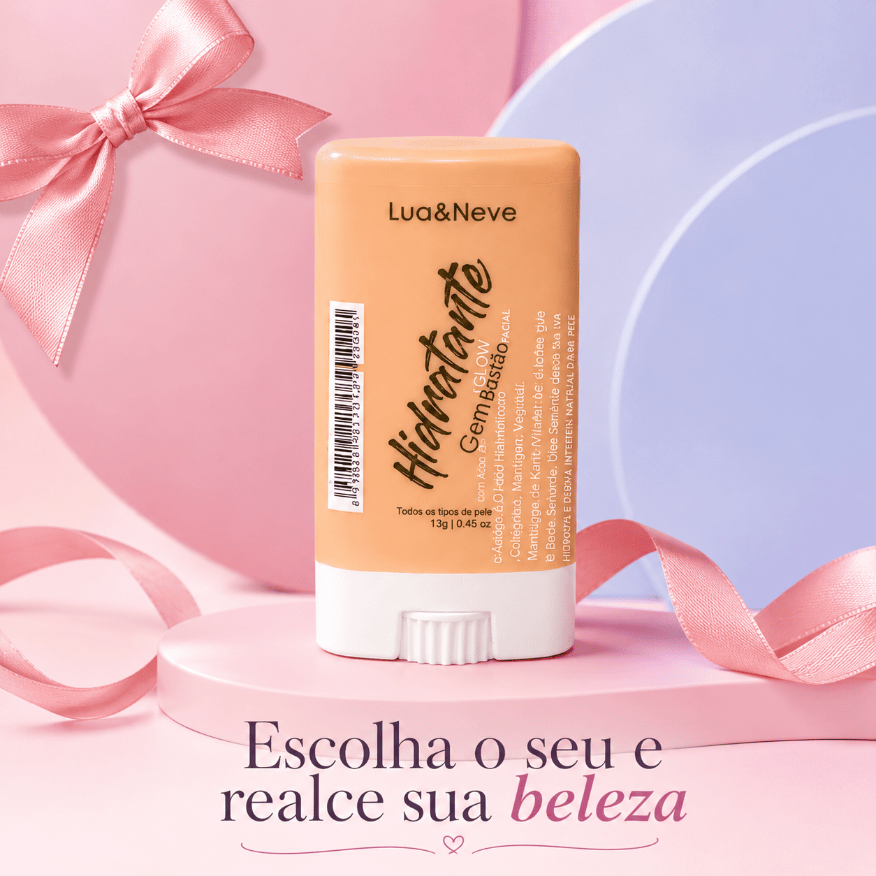 Hidratante Facial em Bastão Lua&Neve Glow - Imagem 2