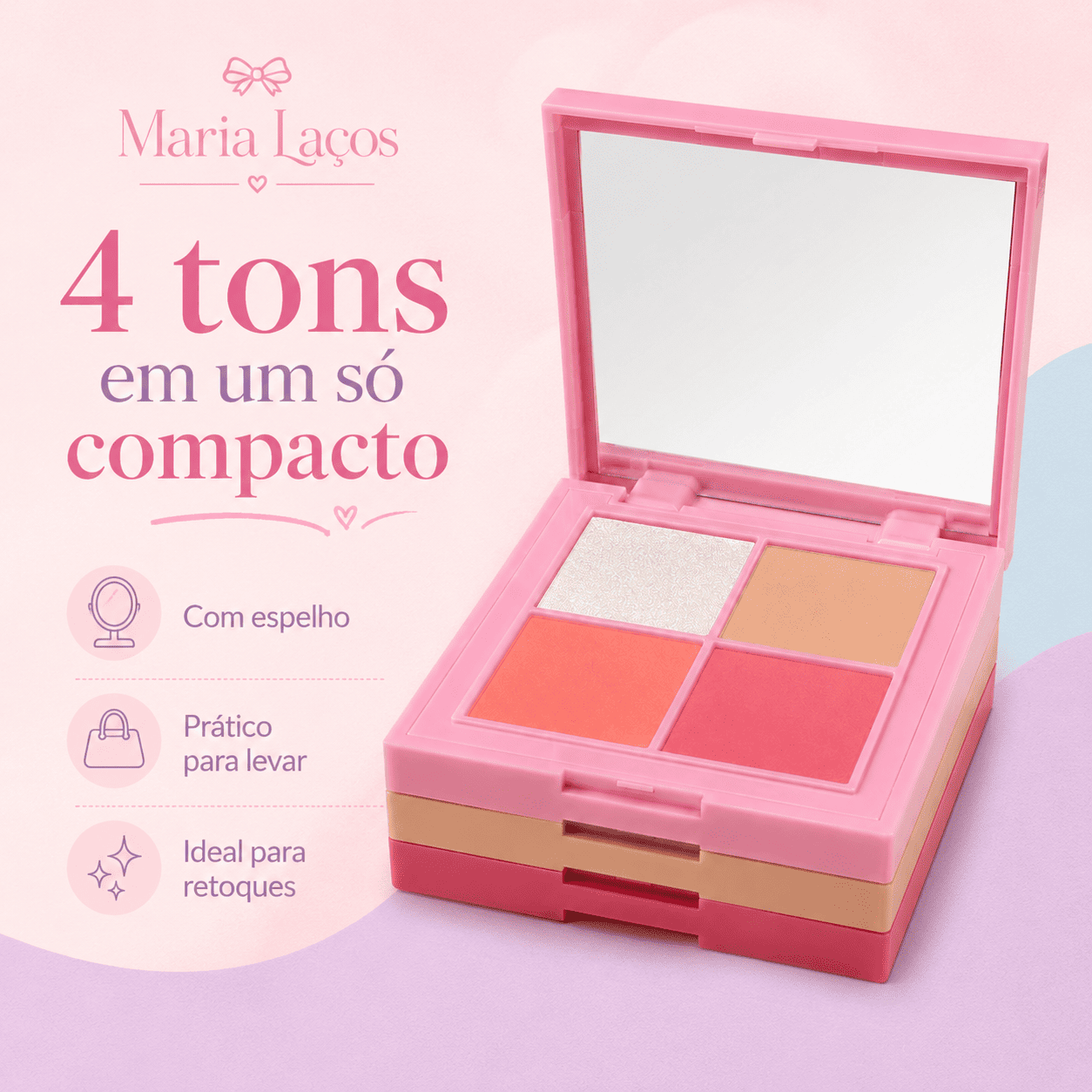 Blush Compacto Bobbi Rara 4 em 1 com Espelho - Imagem 2