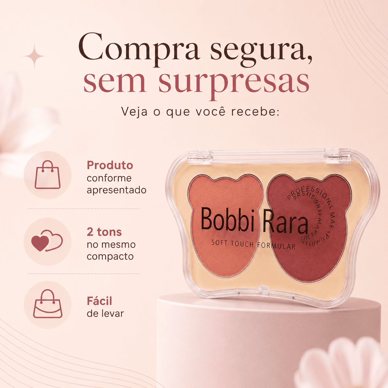 Blush Duo Bobbi Rara Soft Touch Profissional - Imagem 6