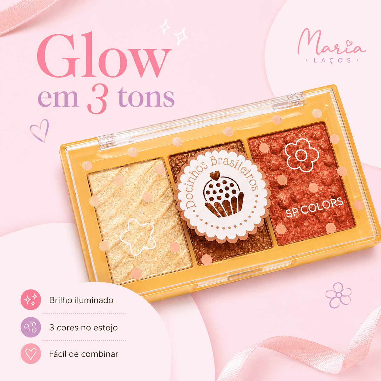 Paleta Iluminador SP Colors Trio Glow - Imagem 6