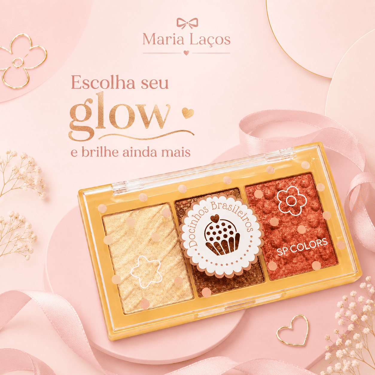 Paleta Iluminador SP Colors Trio Glow - Imagem 3