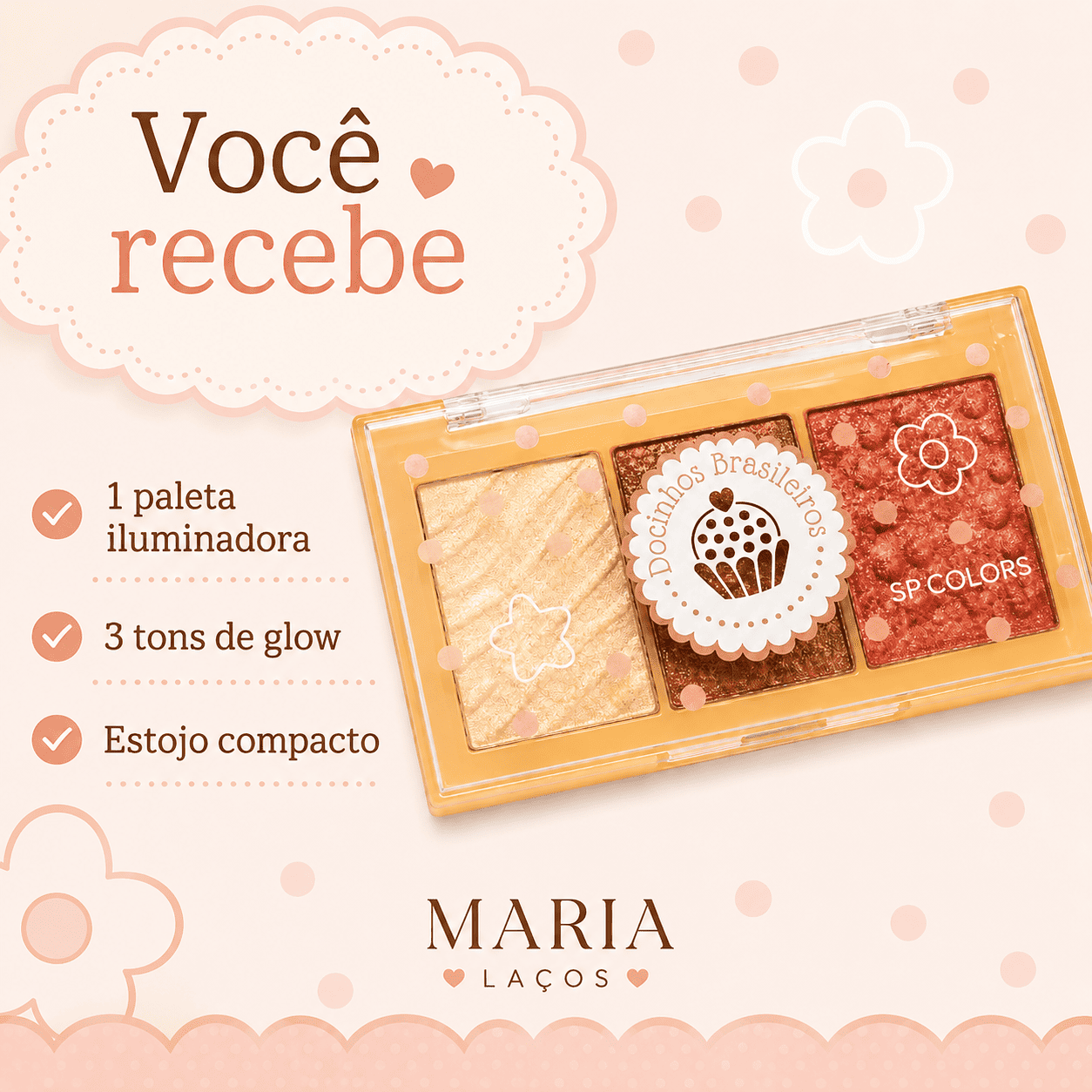 Paleta Iluminador SP Colors Trio Glow - Imagem 4