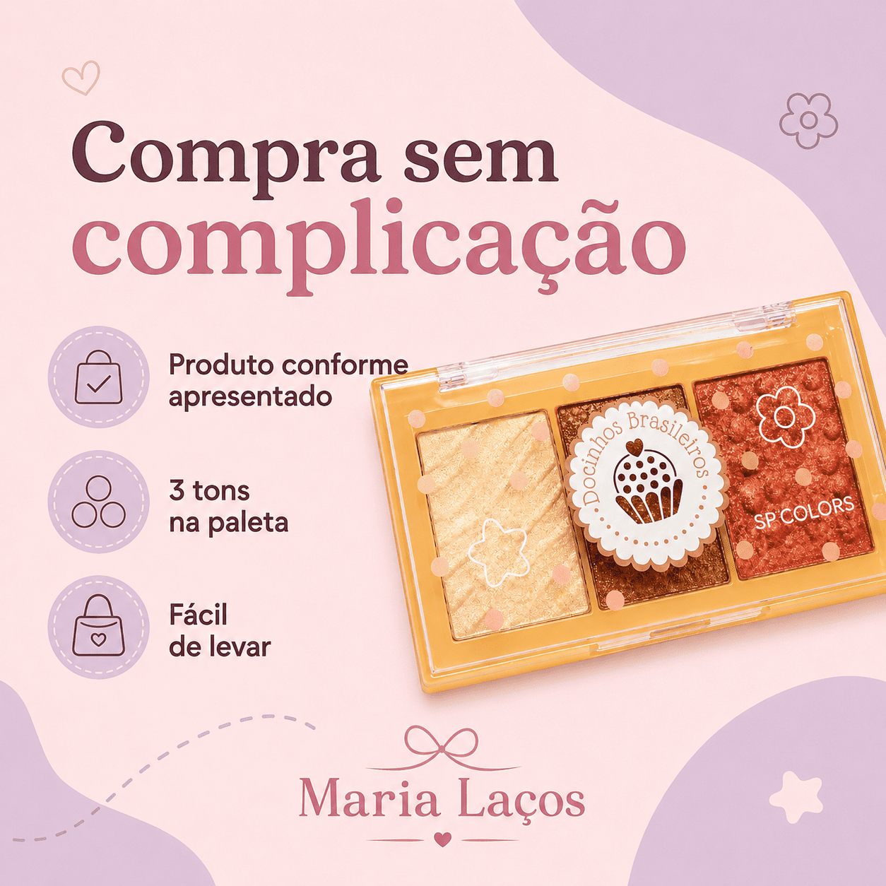 Paleta Iluminador SP Colors Trio Glow - Imagem 7