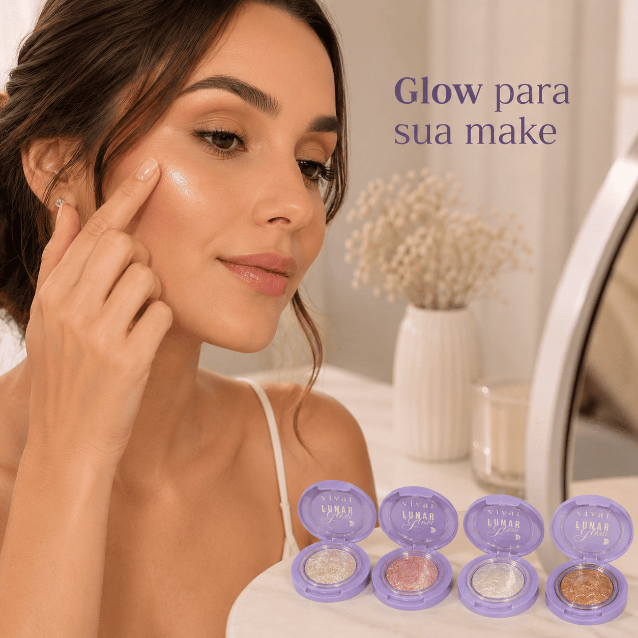 Iluminador Compacto Lunar Vivai Glow Intenso - Imagem 5