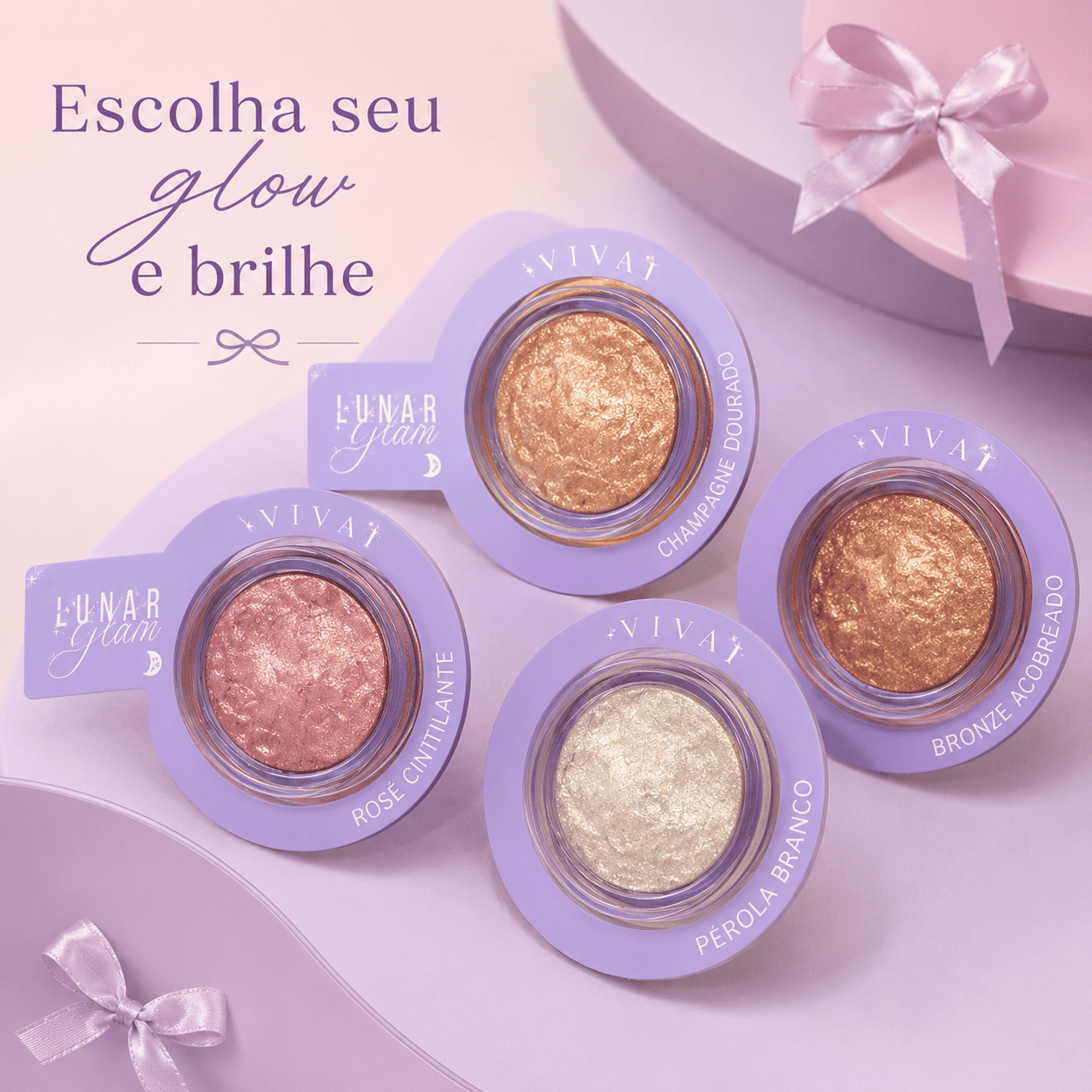 Iluminador Compacto Lunar Vivai Glow Intenso - Imagem 6