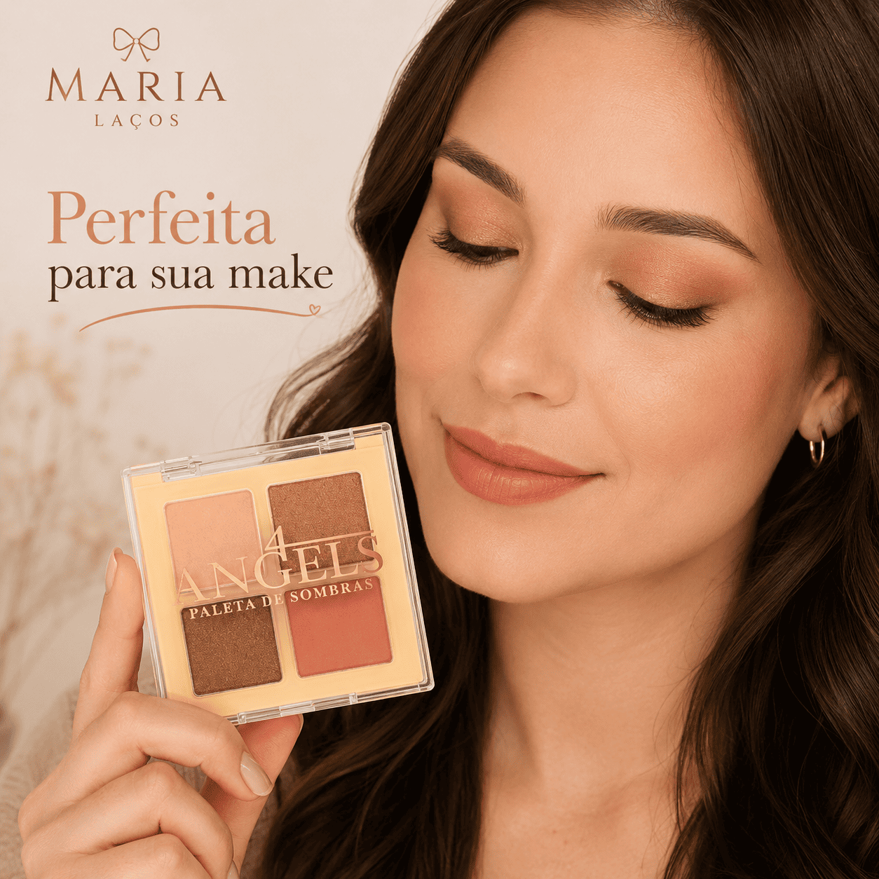 Paleta de Sombras Angels 4 Cores Pigmentadas - Imagem 5