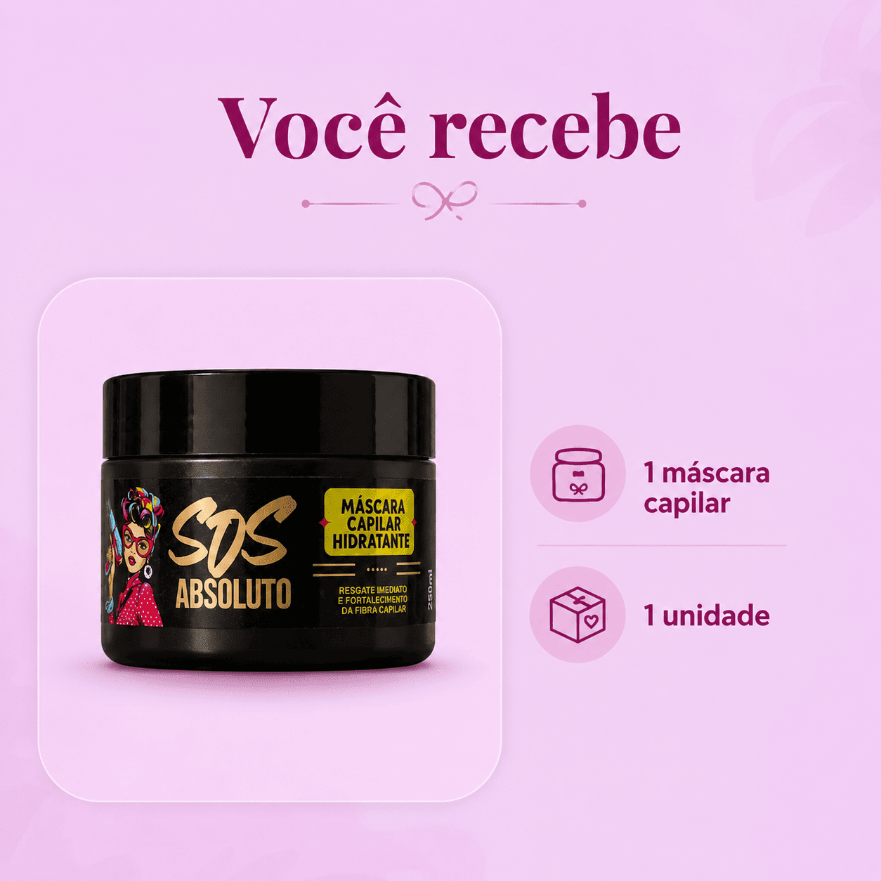 Máscara Capilar SOS Absoluto Hidratação Intensa - Imagem 3