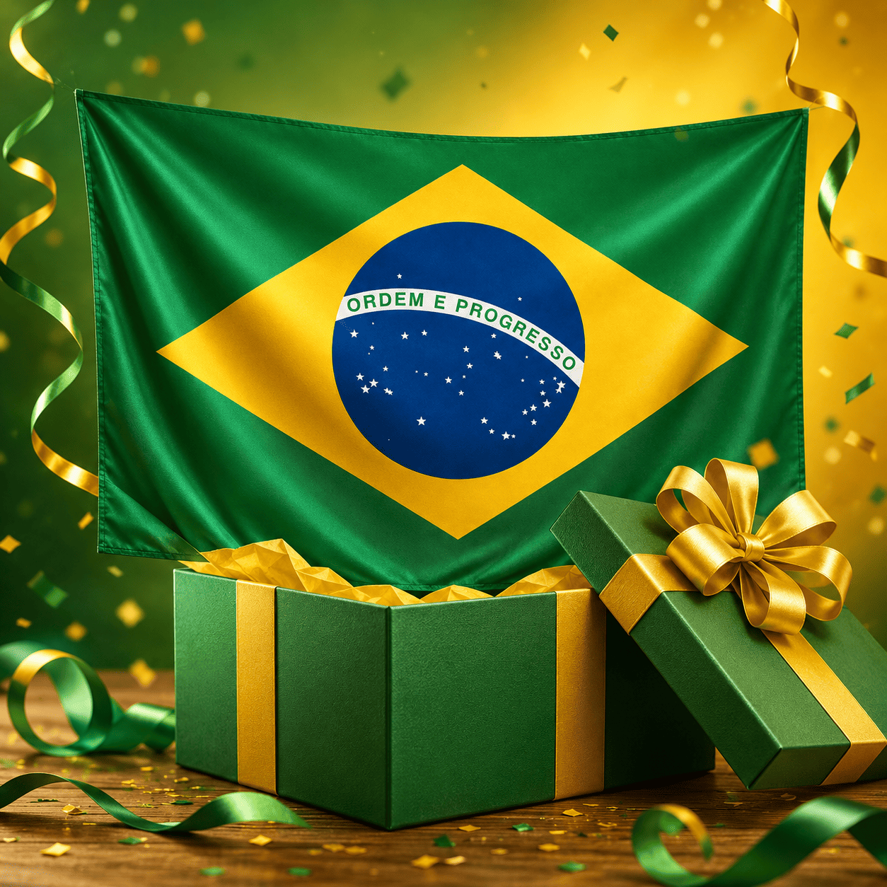 Bandeira do Brasil Decorativa Copa do Mundo 27x19x18cm - Imagem 6