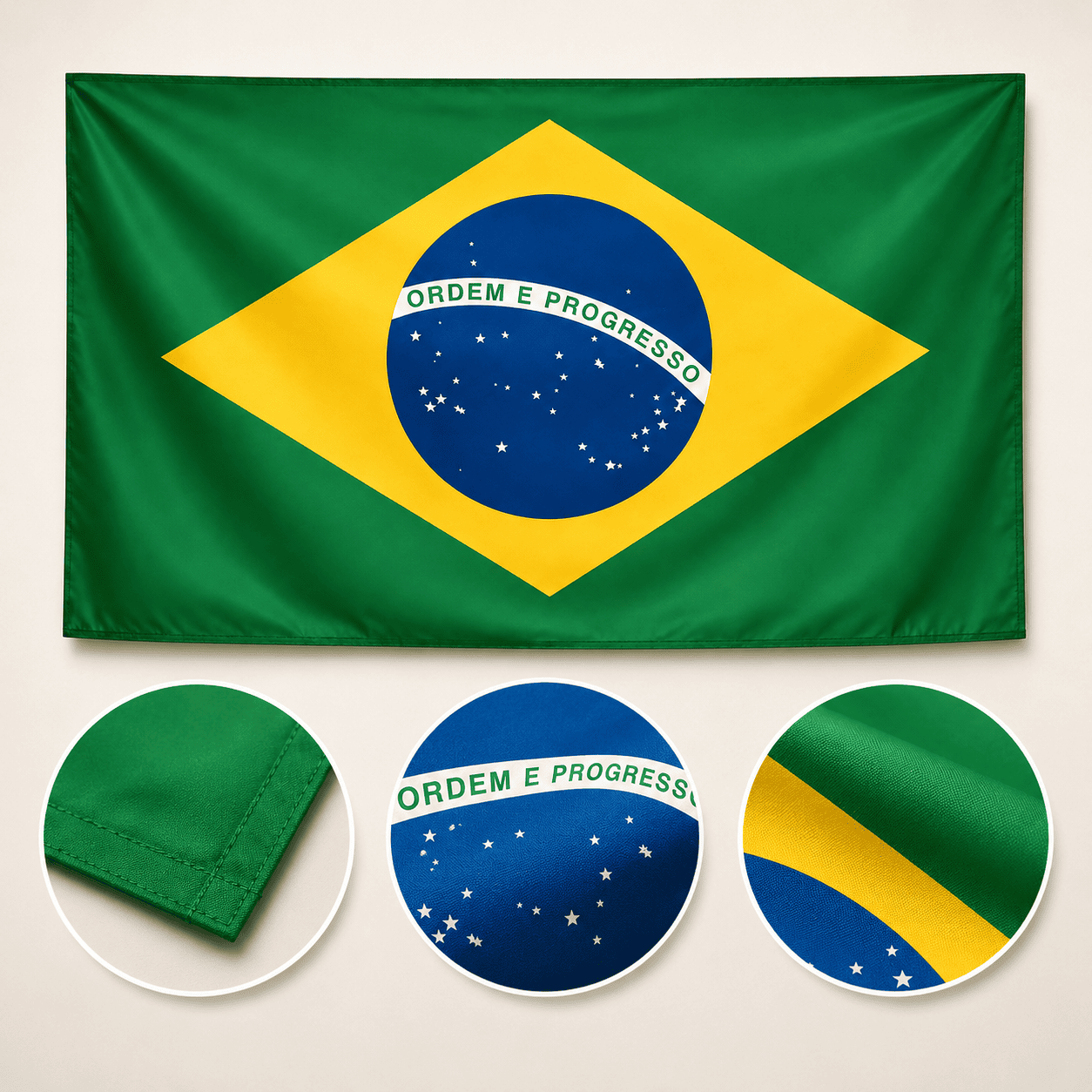 Bandeira do Brasil Decorativa Copa do Mundo 27x19x18cm - Imagem 4