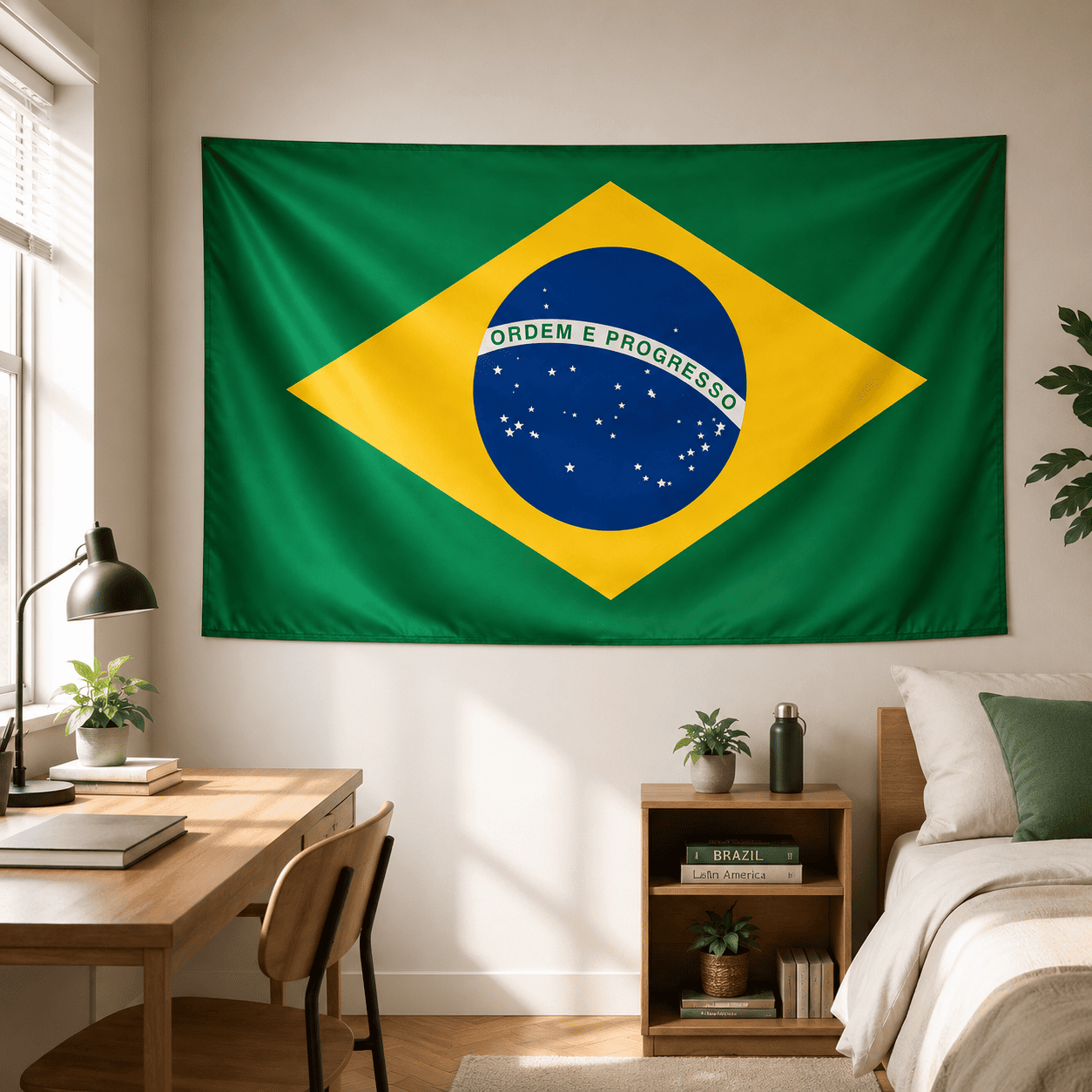Bandeira do Brasil Decorativa Copa do Mundo 27x19x18cm - Imagem 7