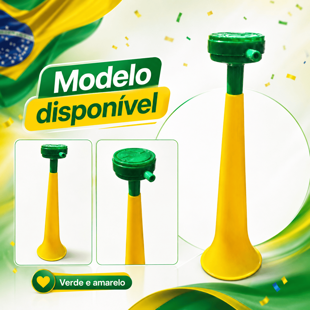 Buzina Torcida do Brasil Verde e Amarela - Imagem 8