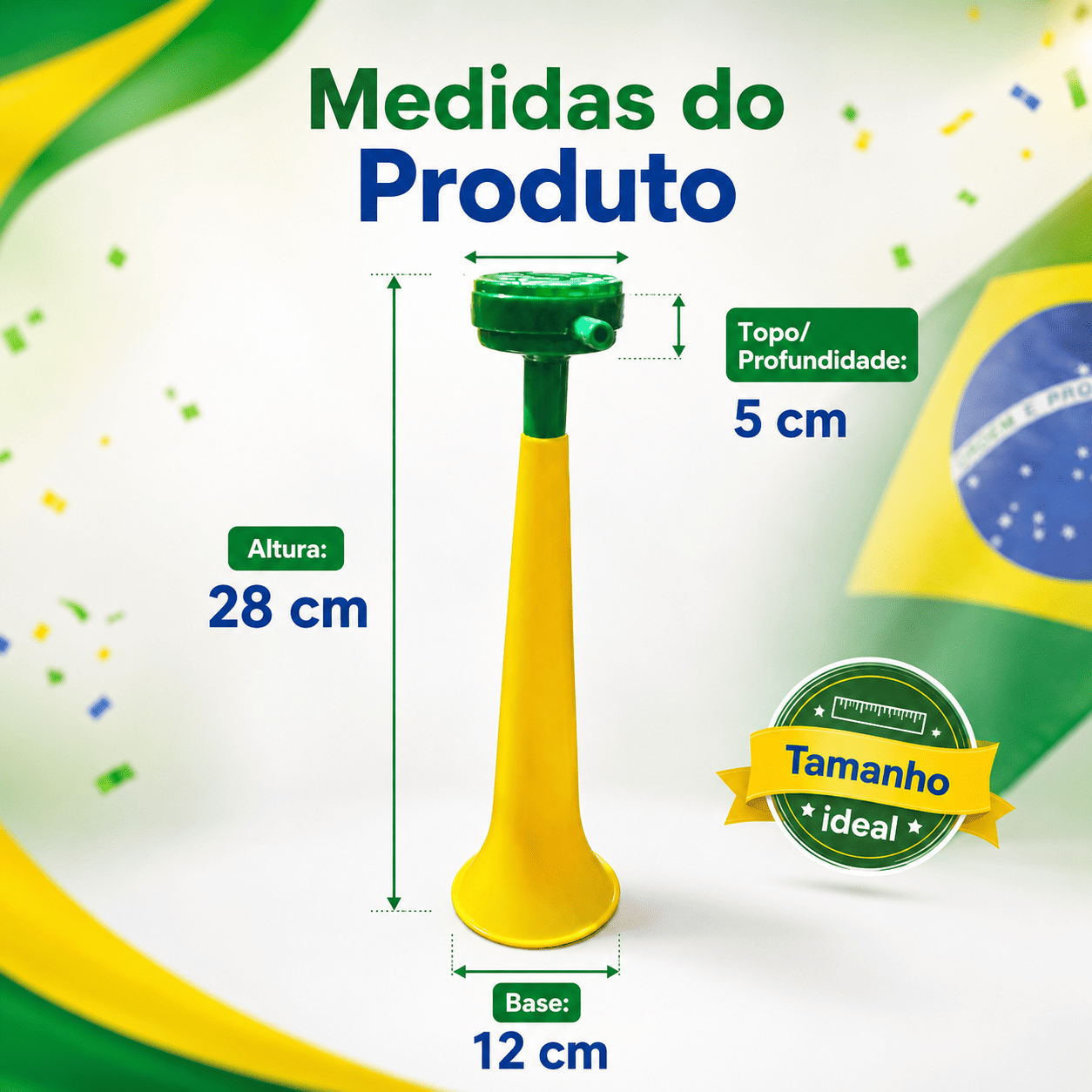 Buzina Torcida do Brasil Verde e Amarela - Imagem 6