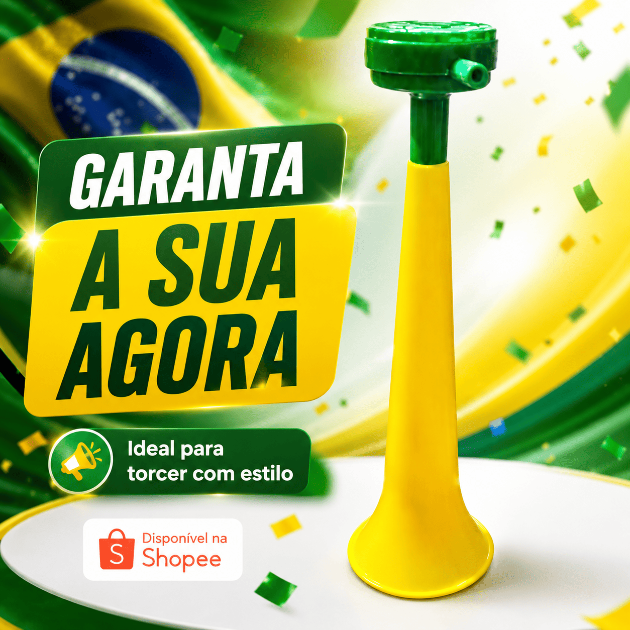 Buzina Torcida do Brasil Verde e Amarela