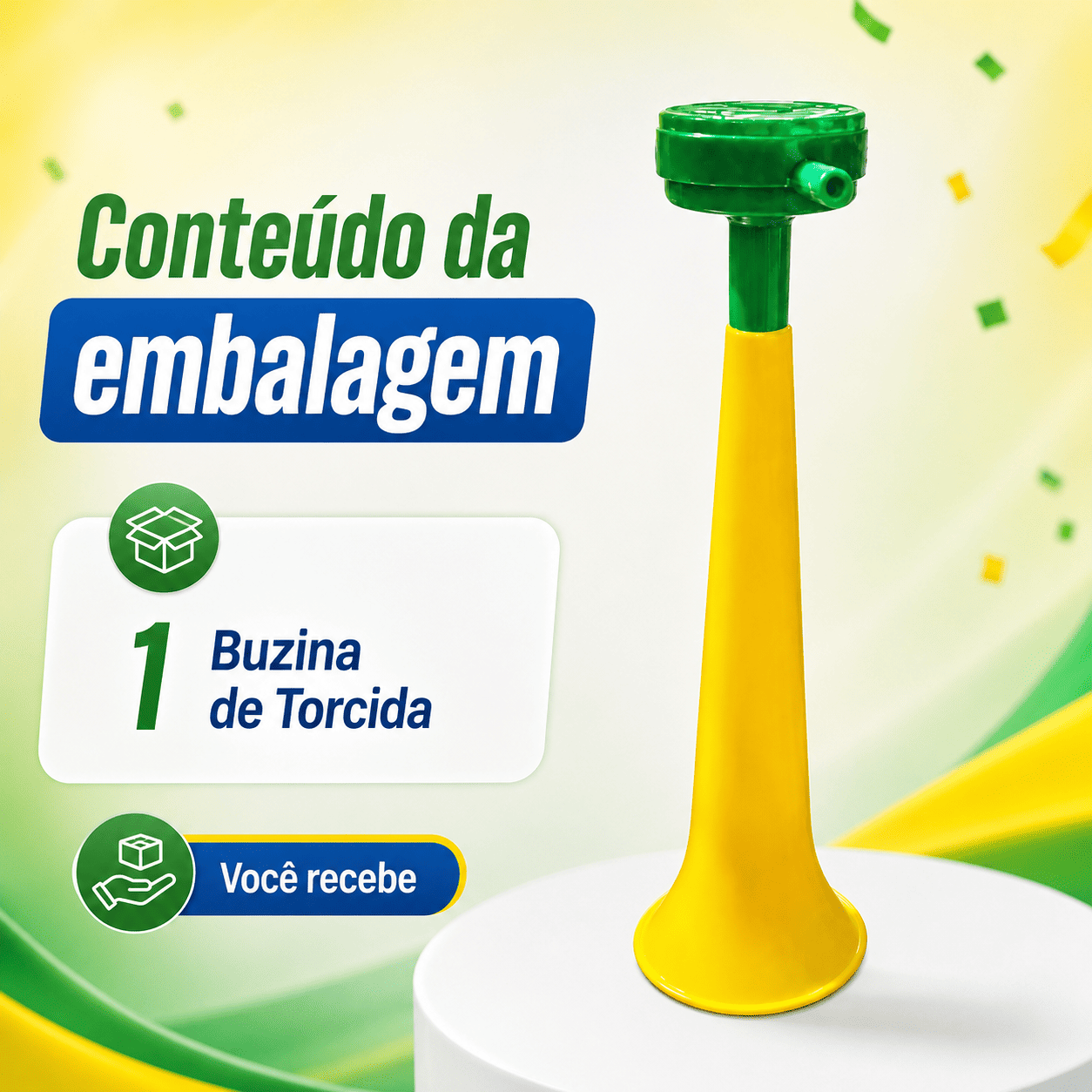 Buzina Torcida do Brasil Verde e Amarela - Imagem 11