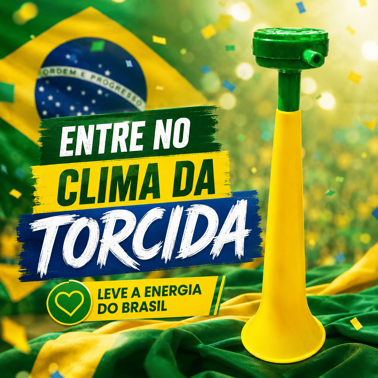 Buzina Torcida do Brasil Verde e Amarela - Imagem 17