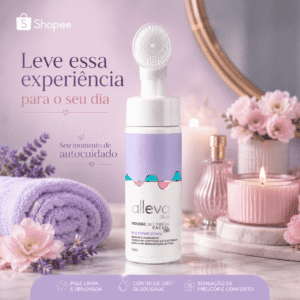 Mousse de Limpeza Facial Multifuncional Alleva