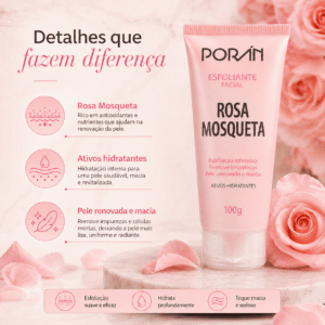 Esfoliante Facial Rosa Mosqueta Porán