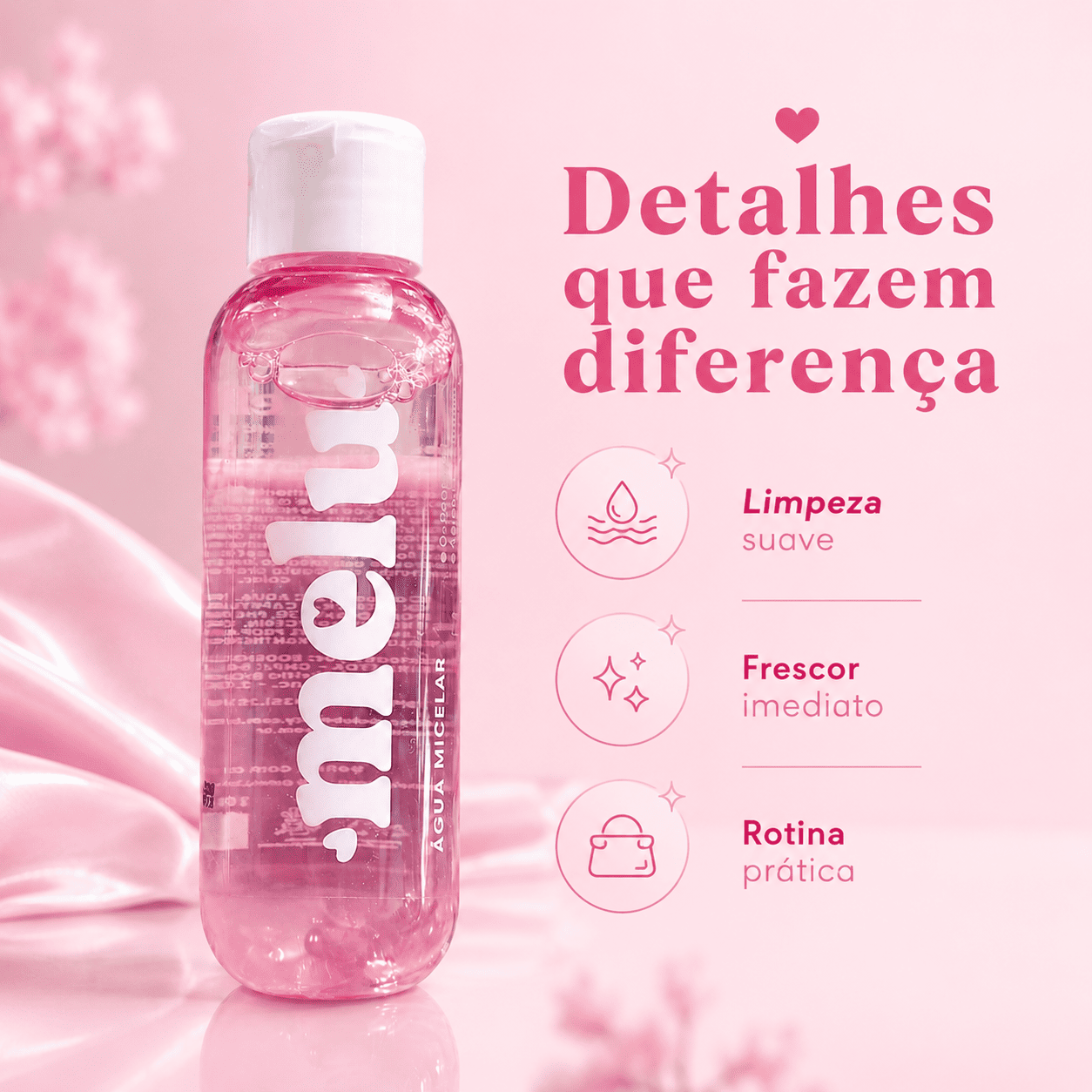 Água Micelar Melu Limpeza Facial