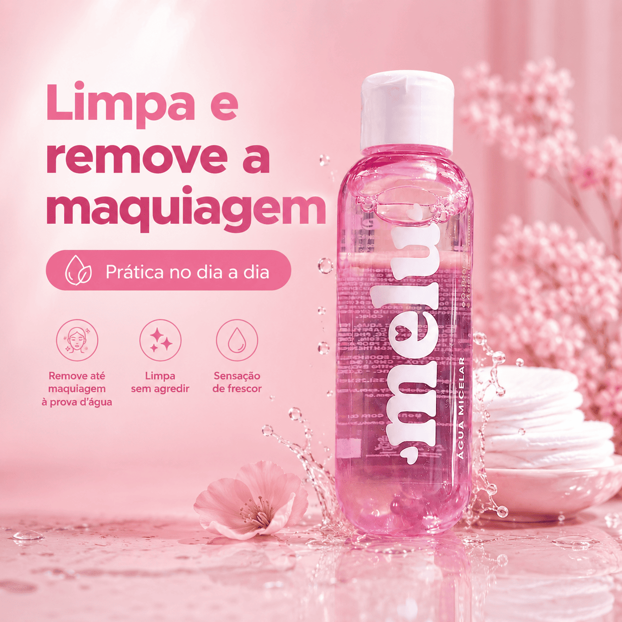 Água Micelar Melu Limpeza Facial - Imagem 3