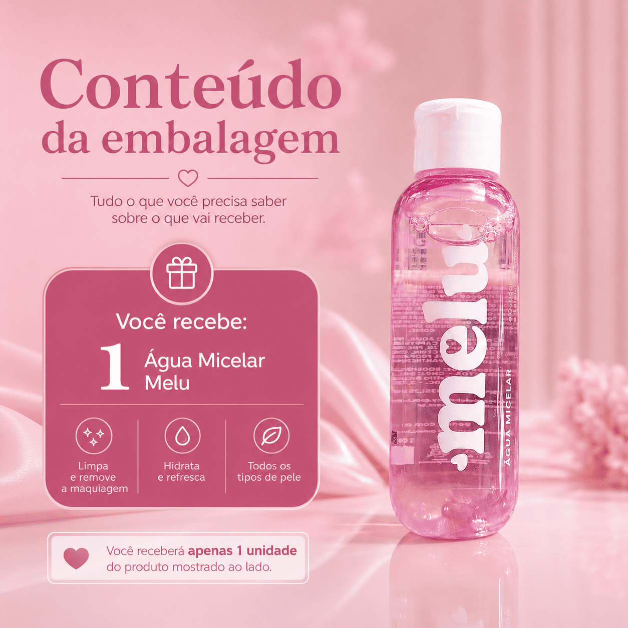 Água Micelar Melu Limpeza Facial - Imagem 7