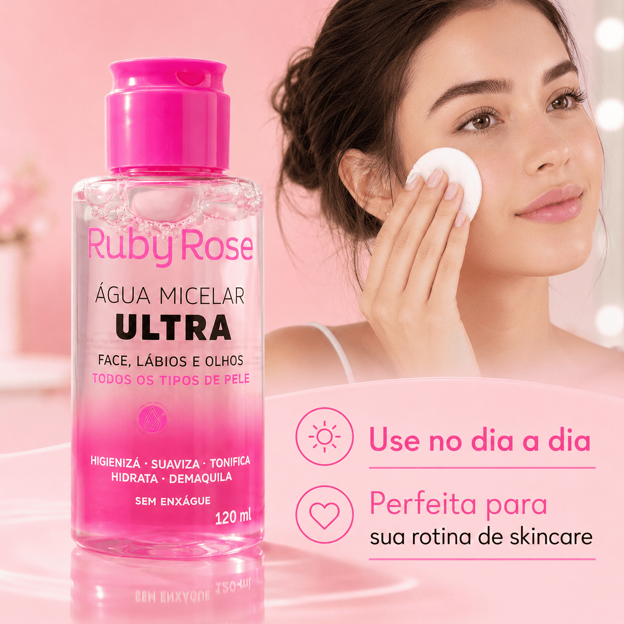 Água Micelar Ruby Rose Ultra Facial - Imagem 2