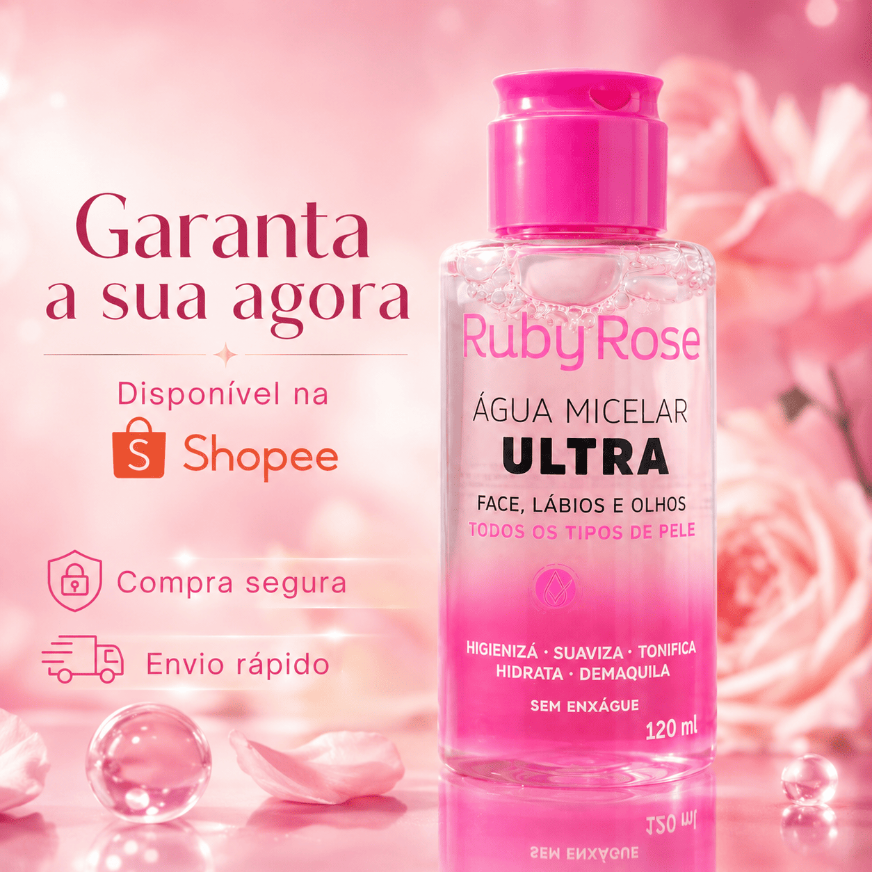 Água Micelar Ruby Rose Ultra Facial - Imagem 6