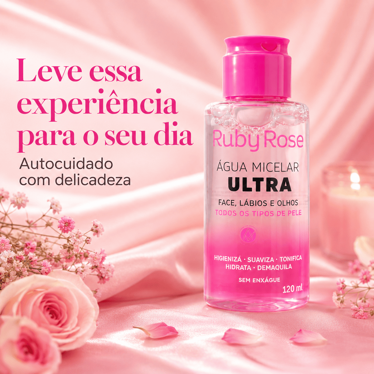 Água Micelar Ruby Rose Ultra Facial - Imagem 8